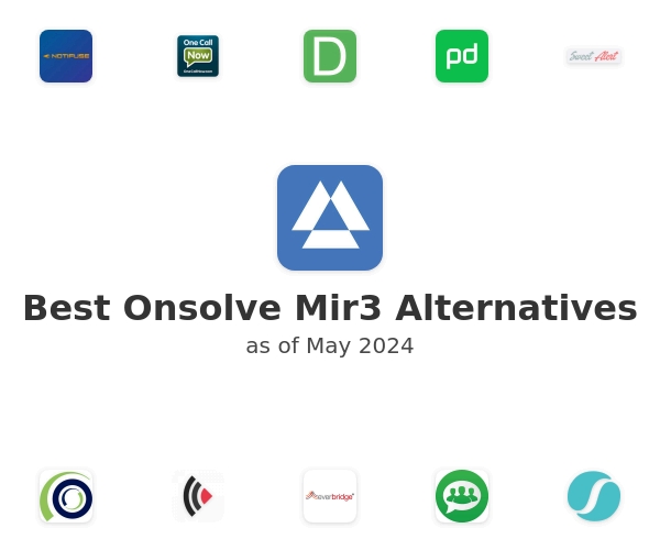 Best Onsolve Mir3 Alternatives