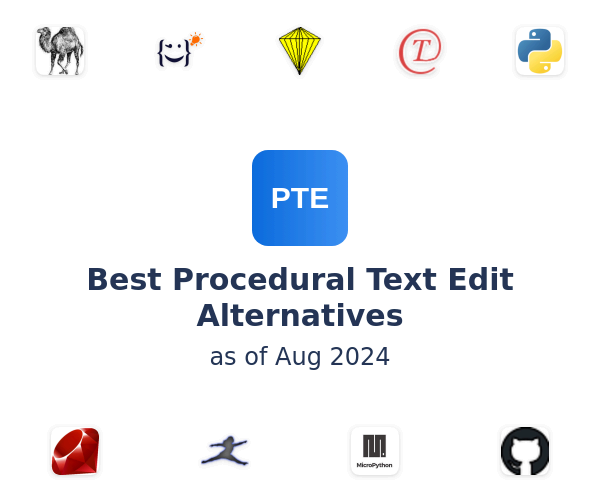 Best Procedural Text Edit Alternatives