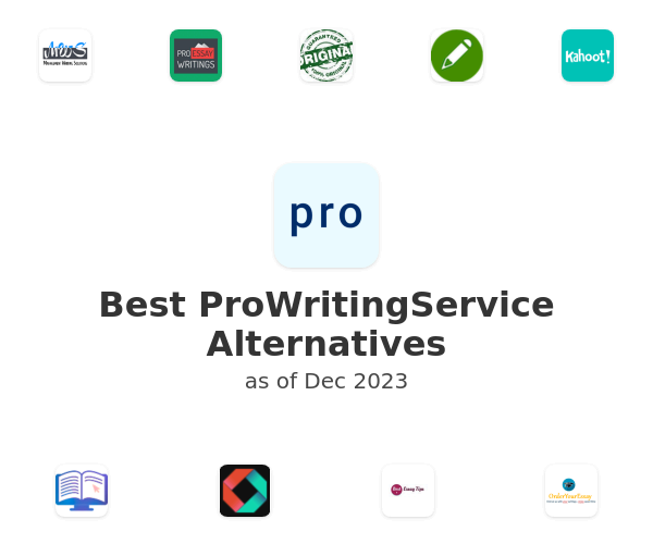 Best ProWritingService Alternatives
