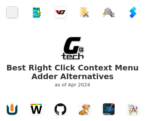 Best Right Click Context Menu Adder Alternatives