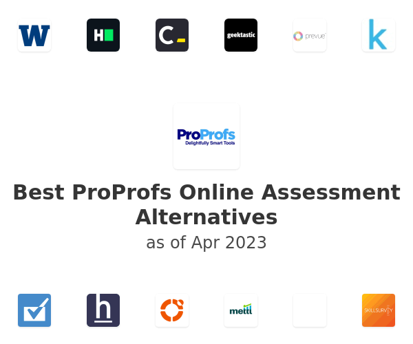 Best ProProfs Online Assessment Alternatives