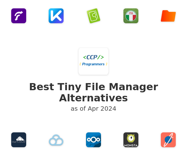 Best Tiny File Manager Alternatives