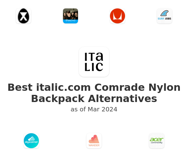 Best italic.com Comrade Nylon Backpack Alternatives