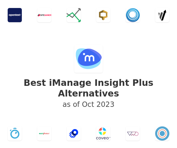 Best iManage Insight Plus Alternatives