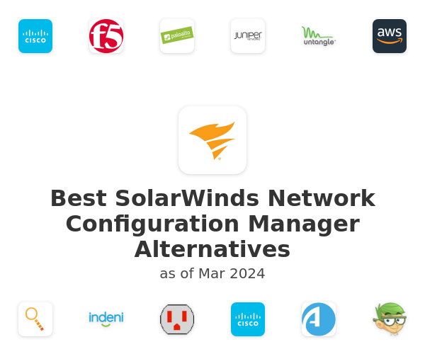 Best SolarWinds Network Configuration Manager Alternatives