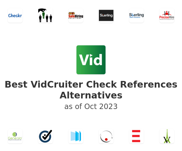 Best VidCruiter Check References Alternatives