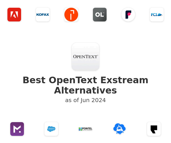 Best OpenText Exstream Alternatives