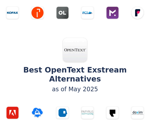 Best OpenText Exstream Alternatives