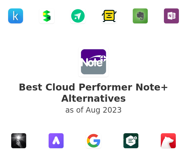 Best Cloud Performer Note+ Alternatives