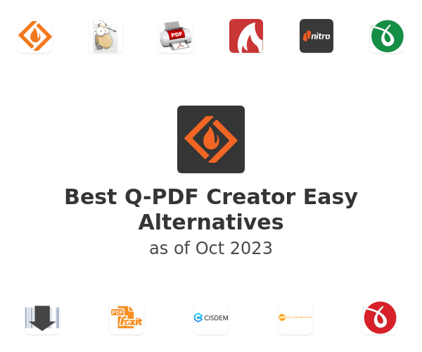 Best Q-PDF Creator Easy Alternatives