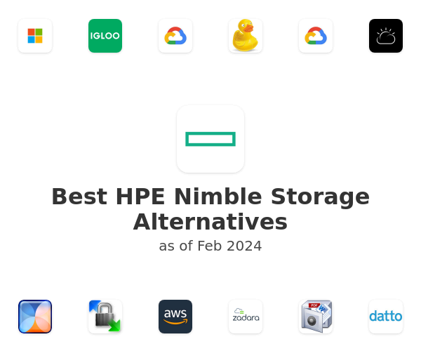 Best HPE Nimble Storage Alternatives