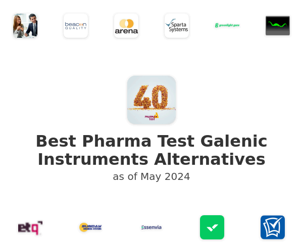 Best Pharma Test Galenic Instruments Alternatives