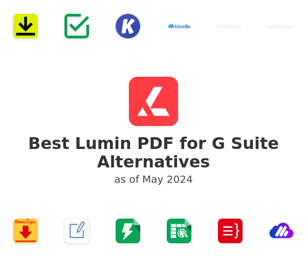 Best Lumin PDF for G Suite Alternatives