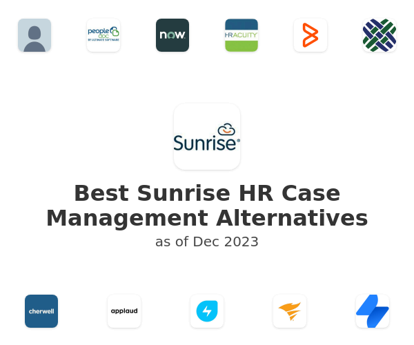 Best Sunrise HR Case Management Alternatives