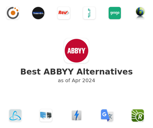 Best ABBYY Alternatives