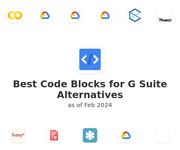 Best Code Blocks for G Suite Alternatives