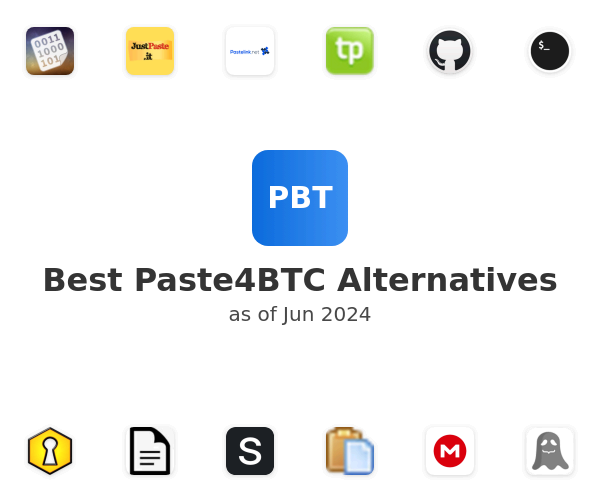 Best Paste4BTC Alternatives