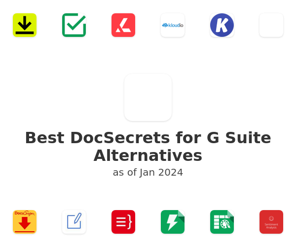 Best DocSecrets for G Suite Alternatives