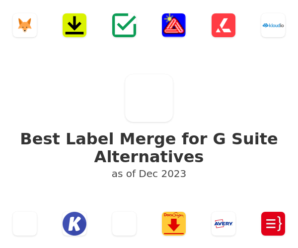 Best Label Merge for G Suite Alternatives