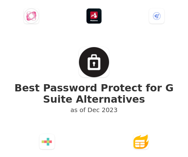 Best Password Protect for G Suite Alternatives