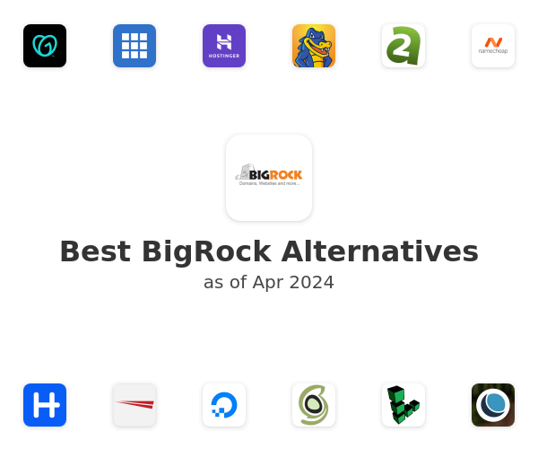 Best BigRock Alternatives