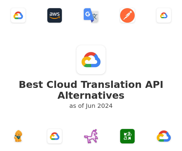 Best Cloud Translation API Alternatives
