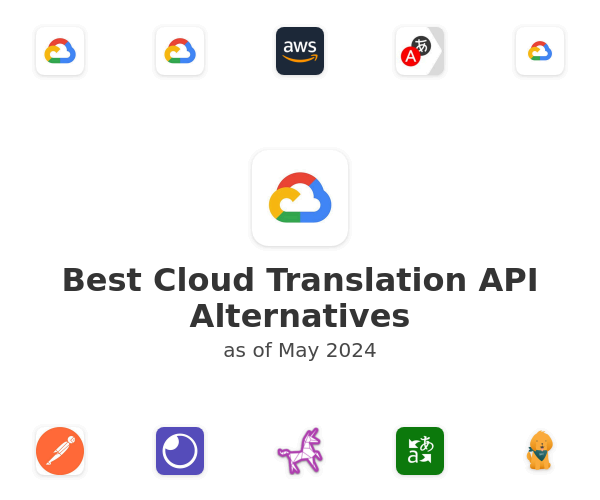 Best Cloud Translation API Alternatives