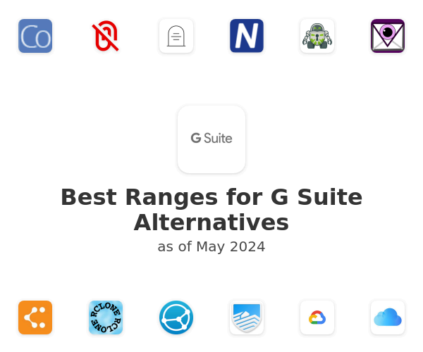 Best Ranges for G Suite Alternatives