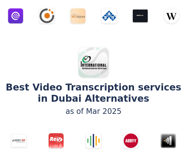 Best Video Transcription services in Dubai Alternatives