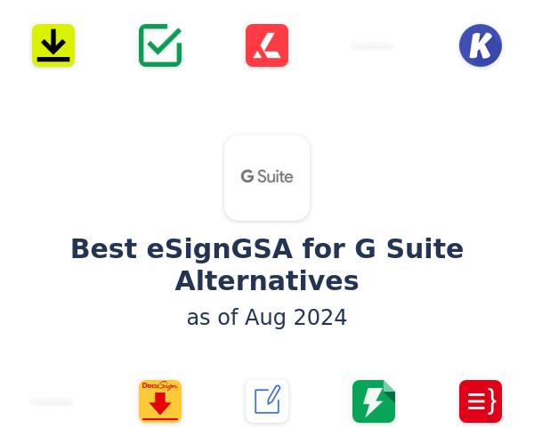 Best eSignGSA for G Suite Alternatives