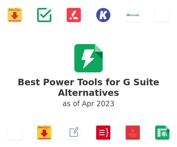 Best Power Tools for G Suite Alternatives