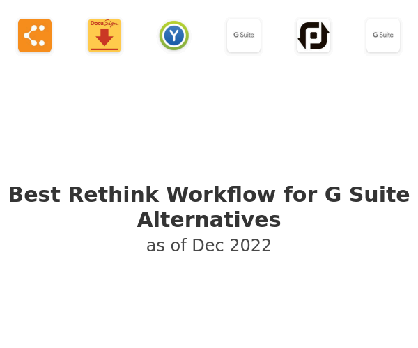 Best Rethink Workflow for G Suite Alternatives