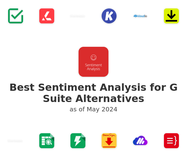 Best Sentiment Analysis for G Suite Alternatives