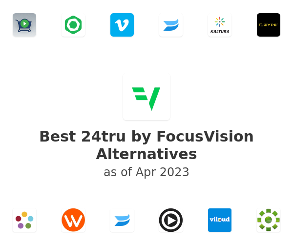 Best 24tru by FocusVision Alternatives