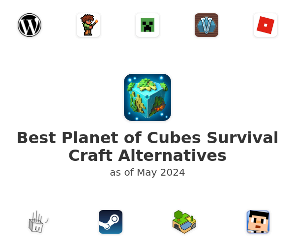 Best Planet of Cubes Survival Craft Alternatives