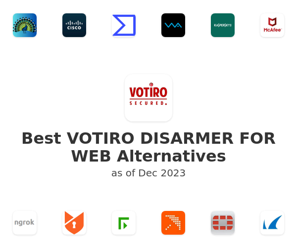 Best VOTIRO DISARMER FOR WEB Alternatives