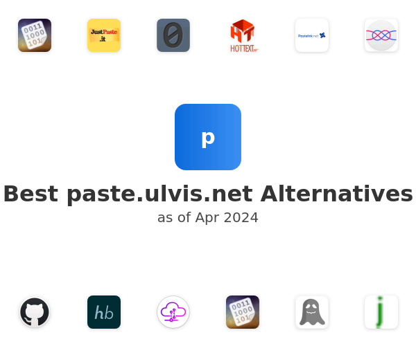 Best paste.ulvis.net Alternatives