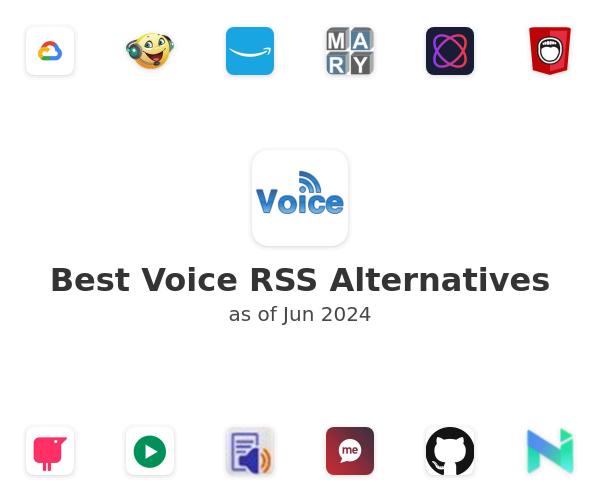 Best Voice RSS Alternatives