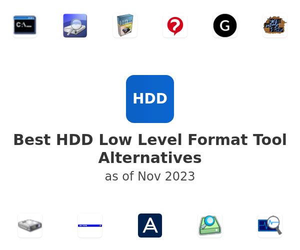 Best HDD Low Level Format Tool Alternatives