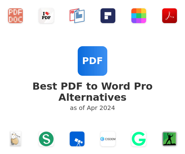 Best PDF to Word Pro Alternatives