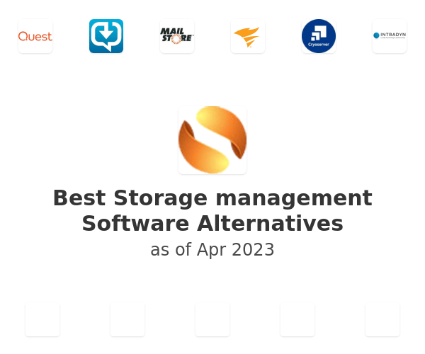 Best Storage management Software Alternatives