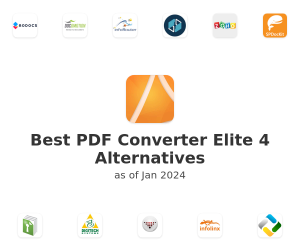Best PDF Converter Elite 4 Alternatives