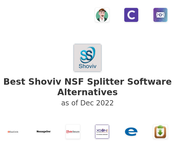 Best Shoviv NSF Splitter Software Alternatives