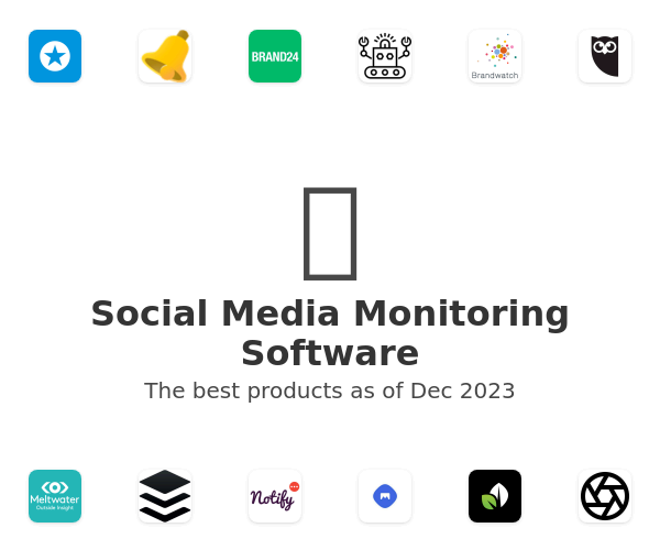 The best Social Media Monitoring products