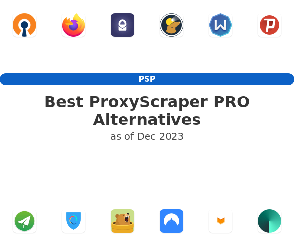 Best ProxyScraper PRO Alternatives