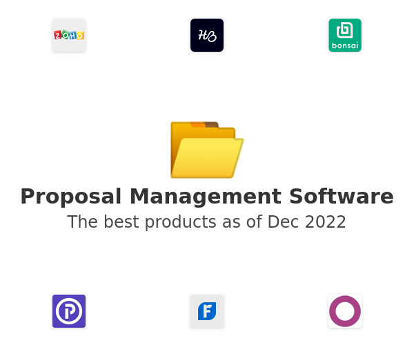 The best Proposal Management products