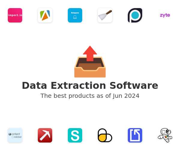 The best Data Extraction products