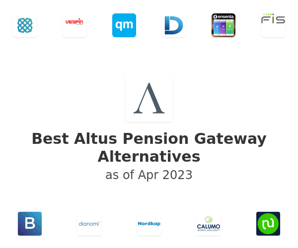 Best Altus Pension Gateway Alternatives