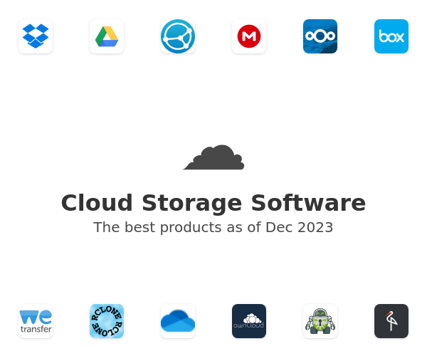 The best Cloud Storage products