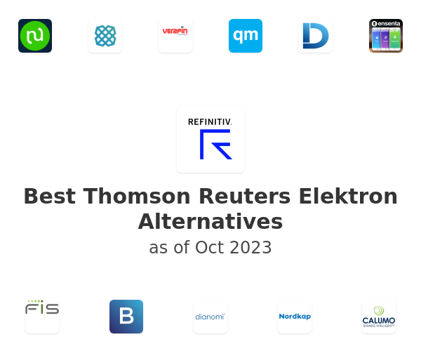 Best Thomson Reuters Elektron Alternatives